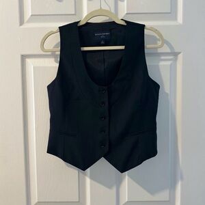 Banana Republic Petite Black Tailored Vest | Size 12P